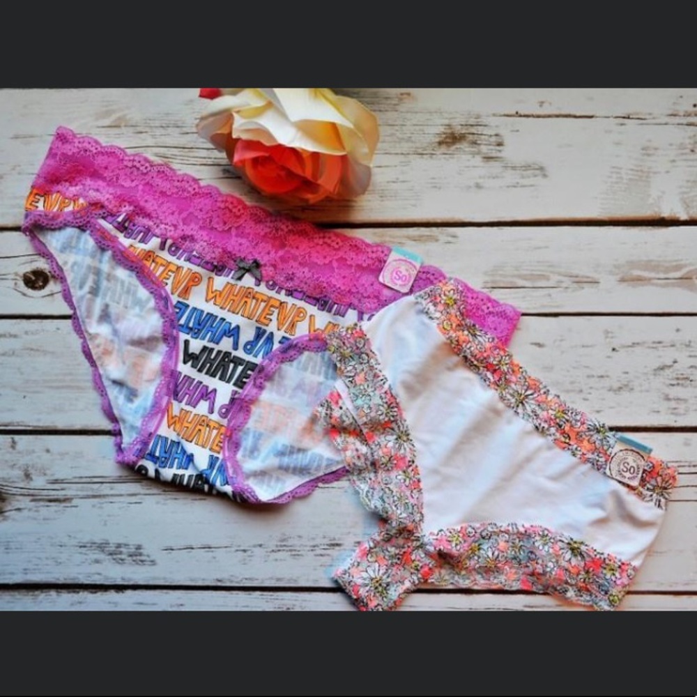 SO Junior’s L Large 2 Pair Lot Panties NWT